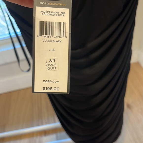 NWT BCBG MaxAzria touched dress in black, size Large - Picture 6 of 6
